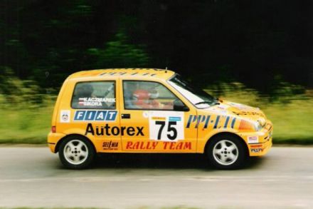 Jacek Sikora i Marek Kaczmarek - Fiat Cinquecento Sporting.